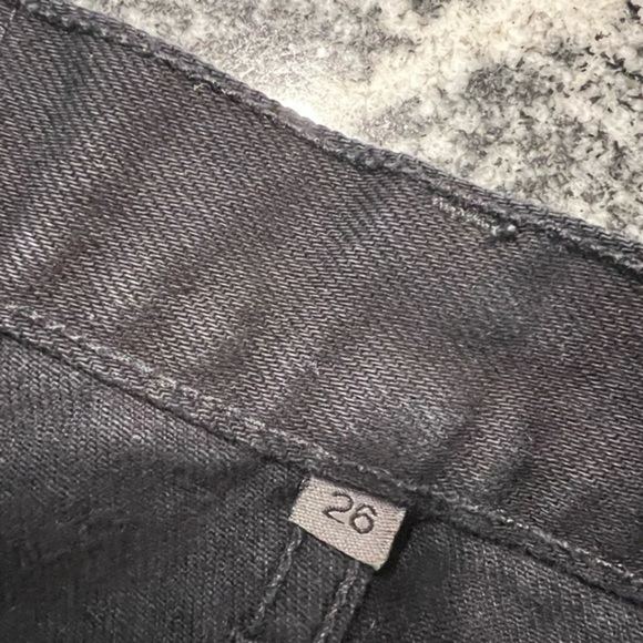 Carmar Black Mini Destroyed Jean Skirt with Front Up and Down Zipper - Picture 5 of 13